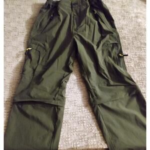 Convertible Hike Pant Women's Unbranded Size 29 Green Outdoor Comfort Waist